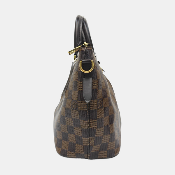 SIENA Damier Ebene Coated Canvas Brown