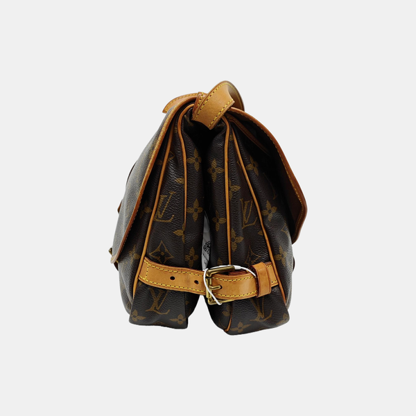 SAUMUR 30 Monogram Coated Canvas Brown