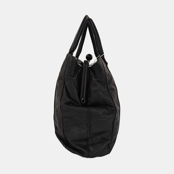 Lambskin Tote Bag Black