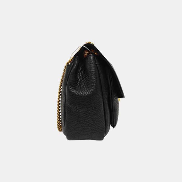 Calfskin Shoulder Bag Black