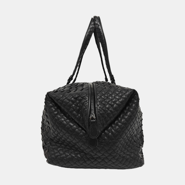 Calfskin Top Handle Bag Black