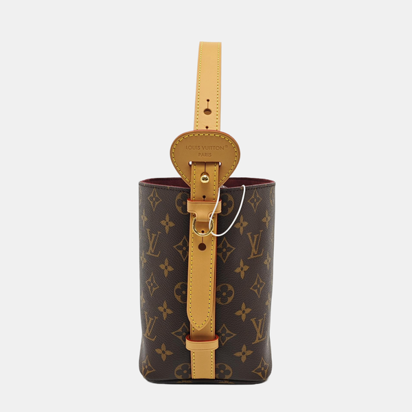 ALL IN BB Monogram Coated Canvas Brown