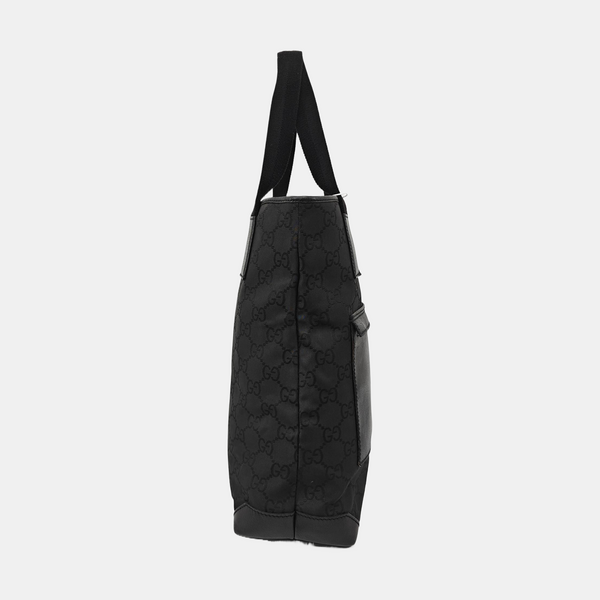 Monogram Canvas Tote Bag Black