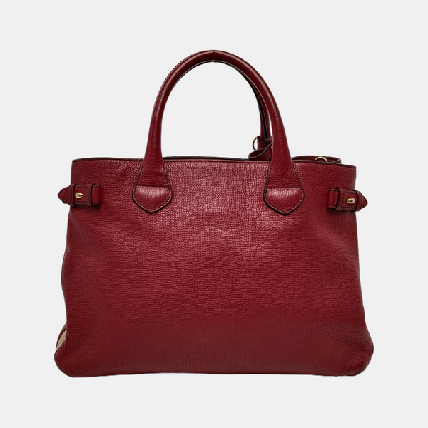 The Banner Medium Calfskin Red