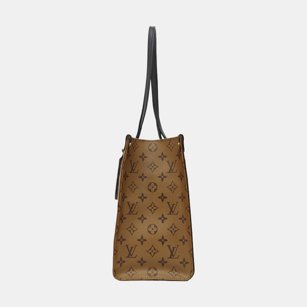 ONTHEGO MM Monogram Coated Canvas Brown