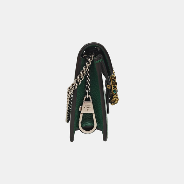 Dionysus Super Mini Calfskin Green