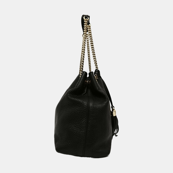 Authenticated pre-owned Soho Calfskin Black - Shoulder Bag at Looply