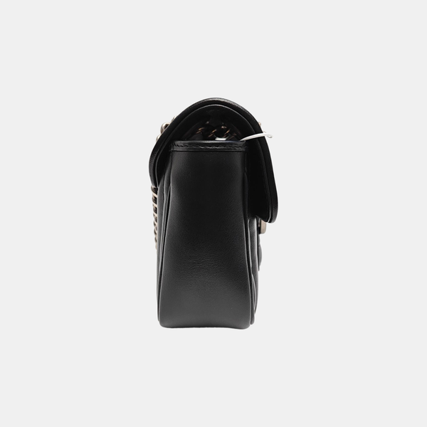 GG Marmont Small Quilted Calfskin Black