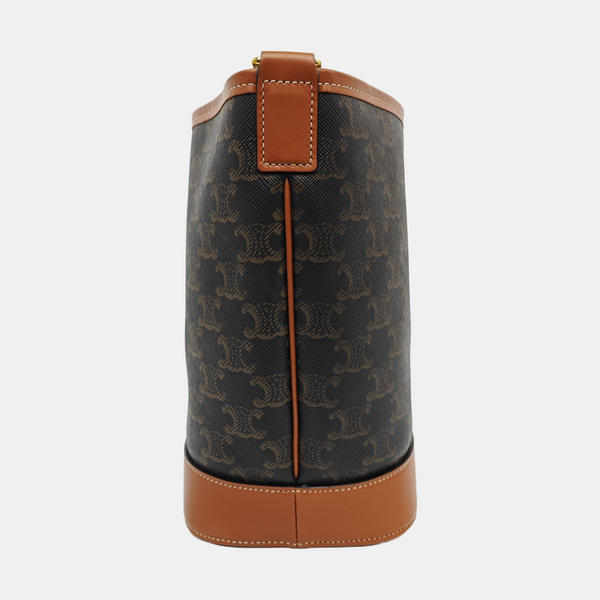 TRIOMPHE CANVAS Small Coated Canvas Brown