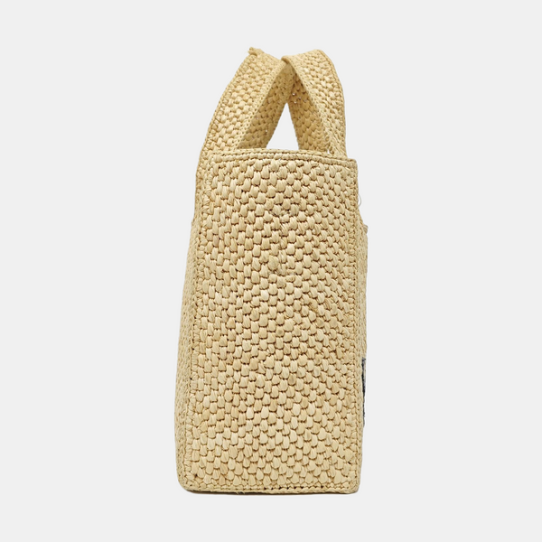 Font Tote Special Material Beige