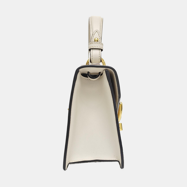 Sylvie Mini Calfskin White