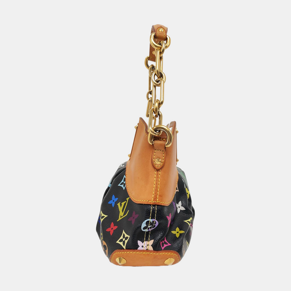 JUDY PM Monogram Coated Canvas Black