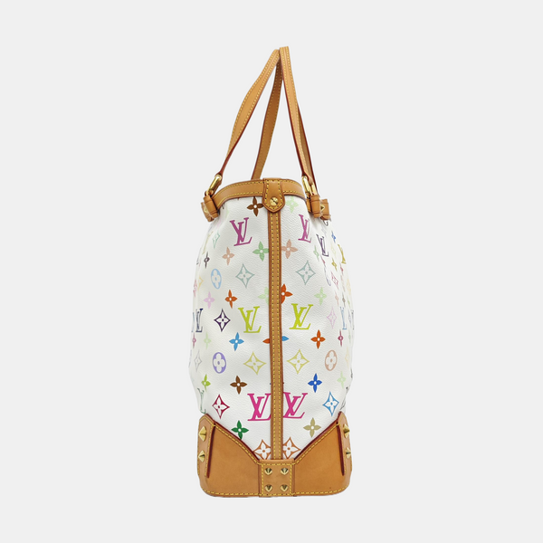 LV × TM SHARLEEN MM Monogram Coated Canvas White