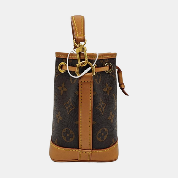 NOÉ Nano Monogram Coated Canvas Brown