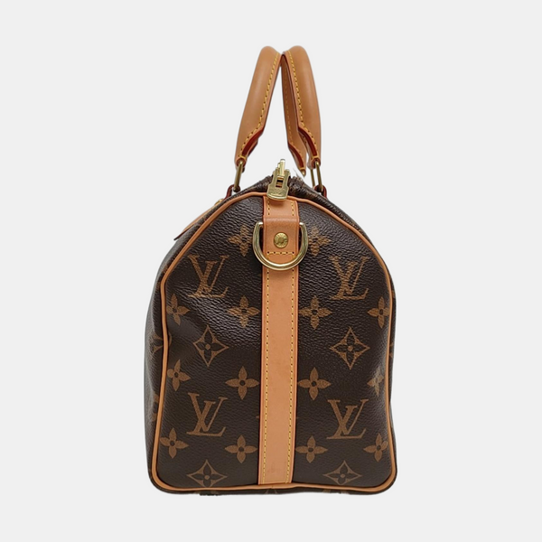 SPEEDY 25 Monogram Coated Canvas Brown