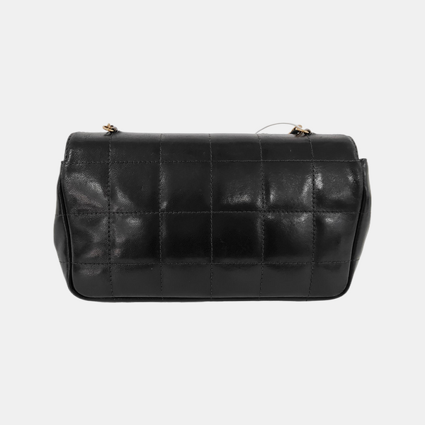 CHOCOLATE BAR Mini Quilted Lambskin Black