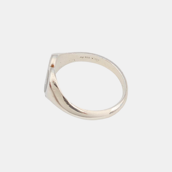 Interlocking G 925 Sterling Silver Ring HK 14