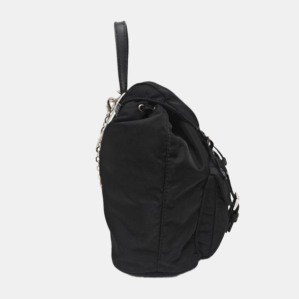 Nylon Shoulder Bag Mini Black