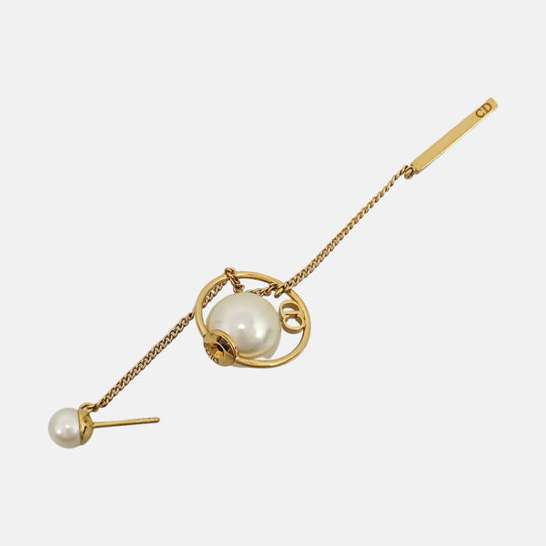 Dior Tribales Brass White Earrings
