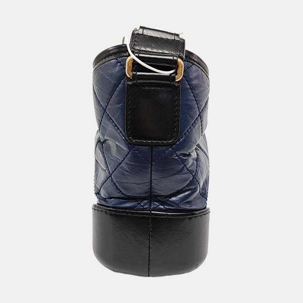 GABRIELLE Small Quilted Calfskin Blue