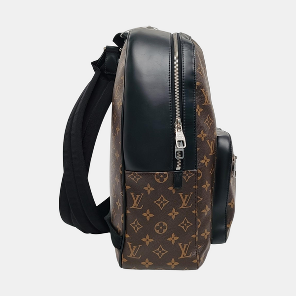 JOSH Monogram Coated Canvas Brown