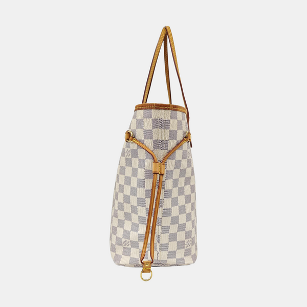 NEVERFULL MM Damier Azur Coated Canvas Beige