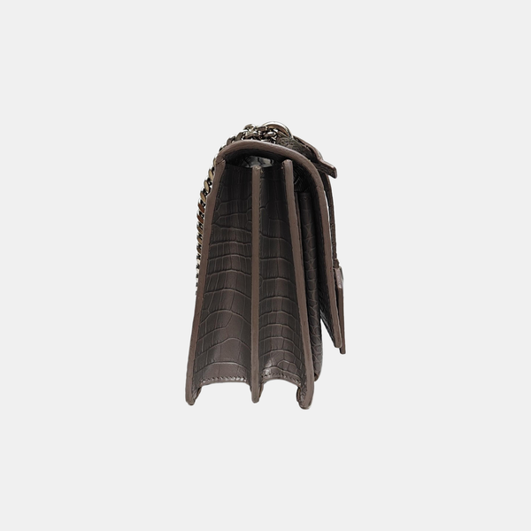 SUNSET Medium Calfskin Gray