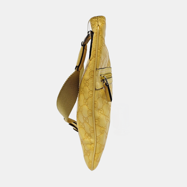 Monogram Calfskin Shoulder Bag Yellow
