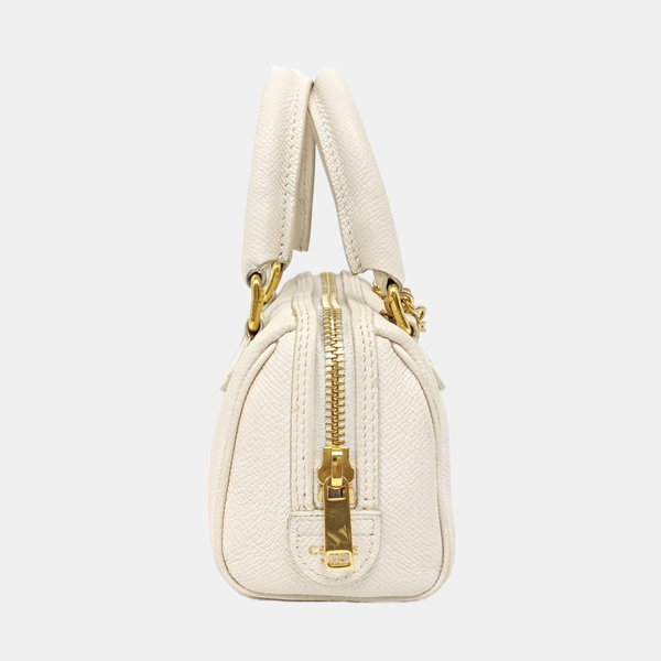 Calfskin Shoulder Bag Mini White
