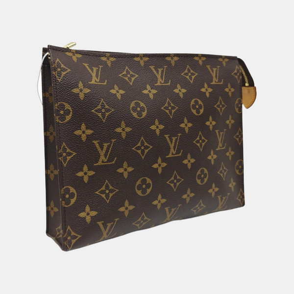 TOILET POCKET 26 Monogram Coated Canvas Brown