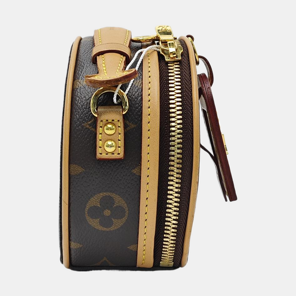 BOITE CHAPEAU Mini Monogram Coated Canvas Brown