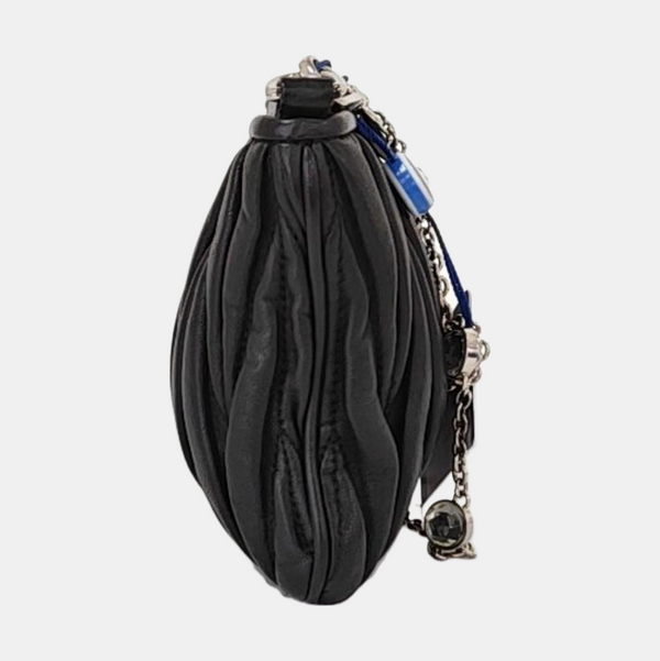 Matelassé Quilted Calfskin Black
