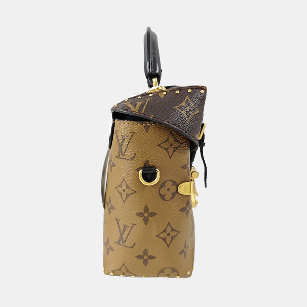 Monogram Coated Canvas Shoulder Bag Brown