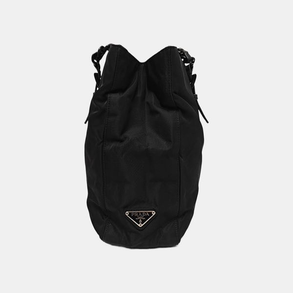 Nylon Shoulder Bag Black