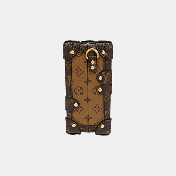 PETITE MALLE Monogram Coated Canvas Brown