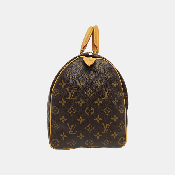 SPEEDY 35 Monogram Coated Canvas Brown