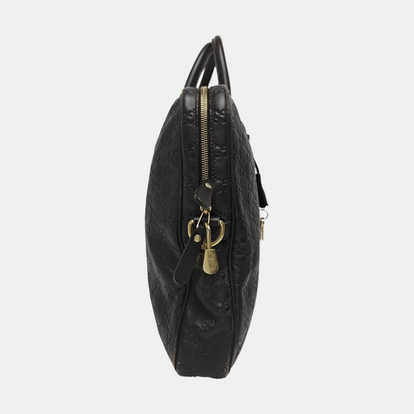 Signature Monogram Calfskin Brown