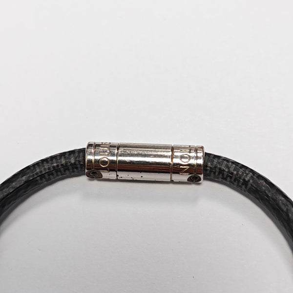 Coated Canvas Black Bangle