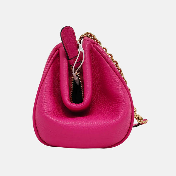 Authenticated pre-owned Gancini Mini Calfskin Pink - Crossbody Bag at Looply
