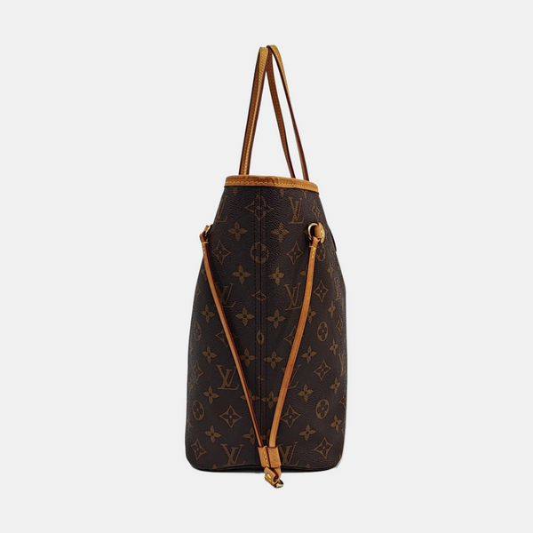 NEVERFULL MM Monogram Coated Canvas Brown