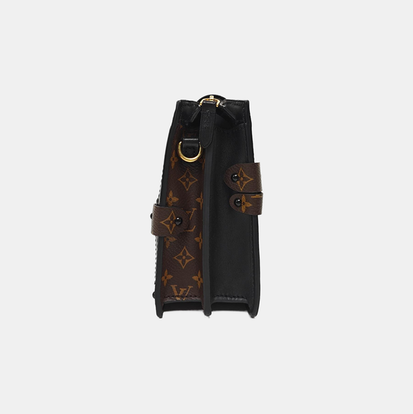 TRUNK Monogram Coated Canvas Brown