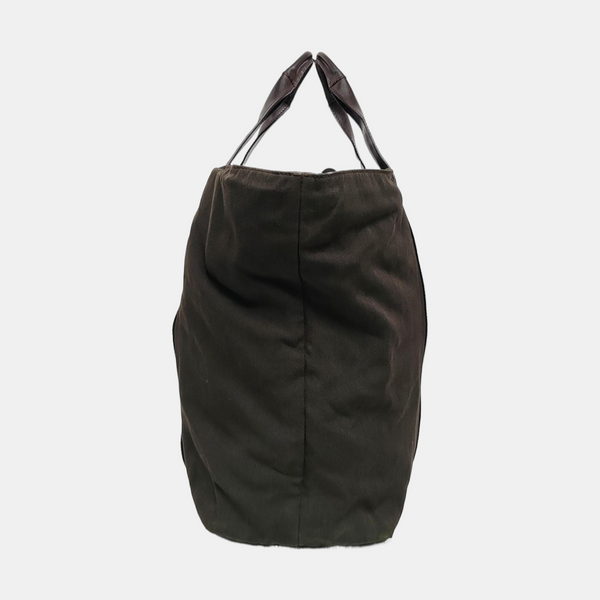 Canvas Top Handle Bag Green