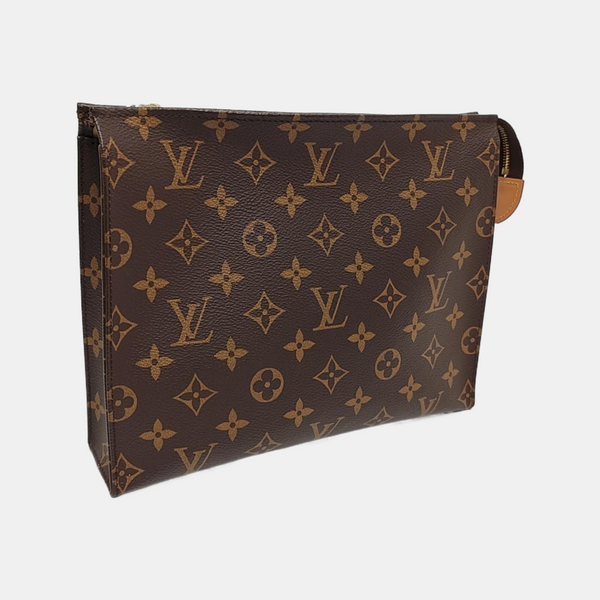 TOILET POCKET 26 Monogram Coated Canvas Brown
