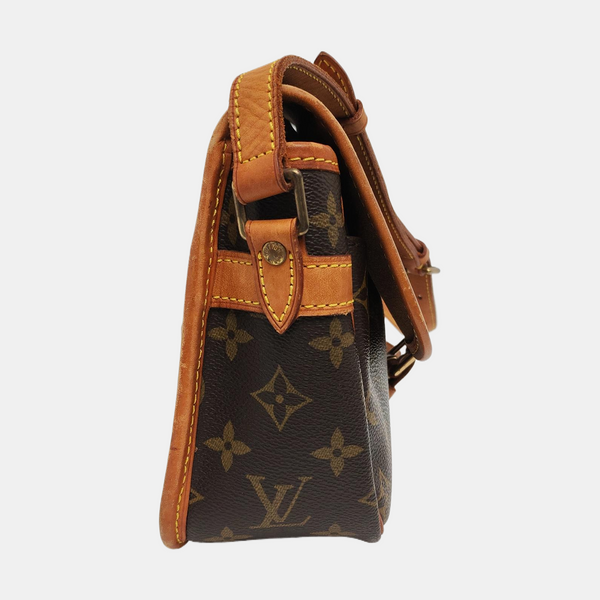 SOLOGNE PM Monogram Coated Canvas Brown