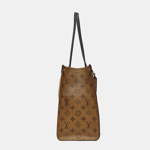 ONTHEGO MM Monogram Coated Canvas Brown