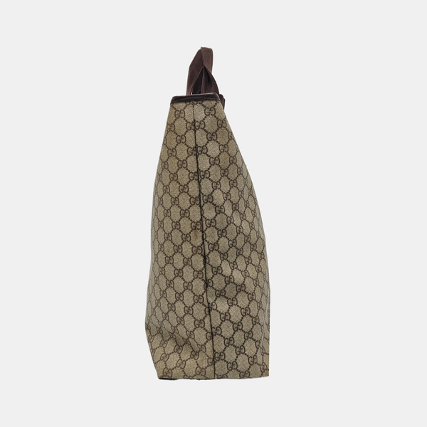 Monogram Coated Canvas Tote Bag Black