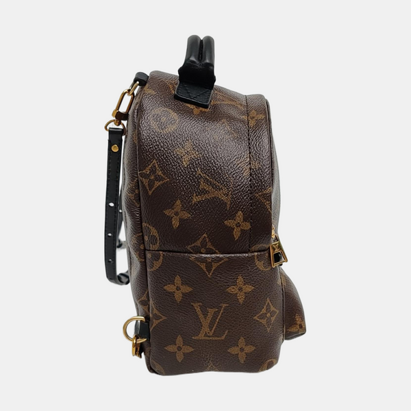 PALM SPRINGS Mini Monogram Coated Canvas Brown
