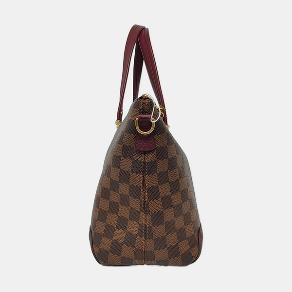 HYDE PARK Damier Ebene Coated Canvas Brown
