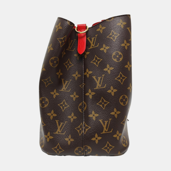 NÉONOÉ MM Monogram Coated Canvas Brown
