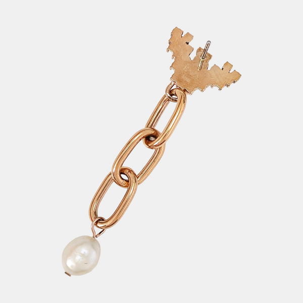 Stainless Steel Rose Gold Earrings